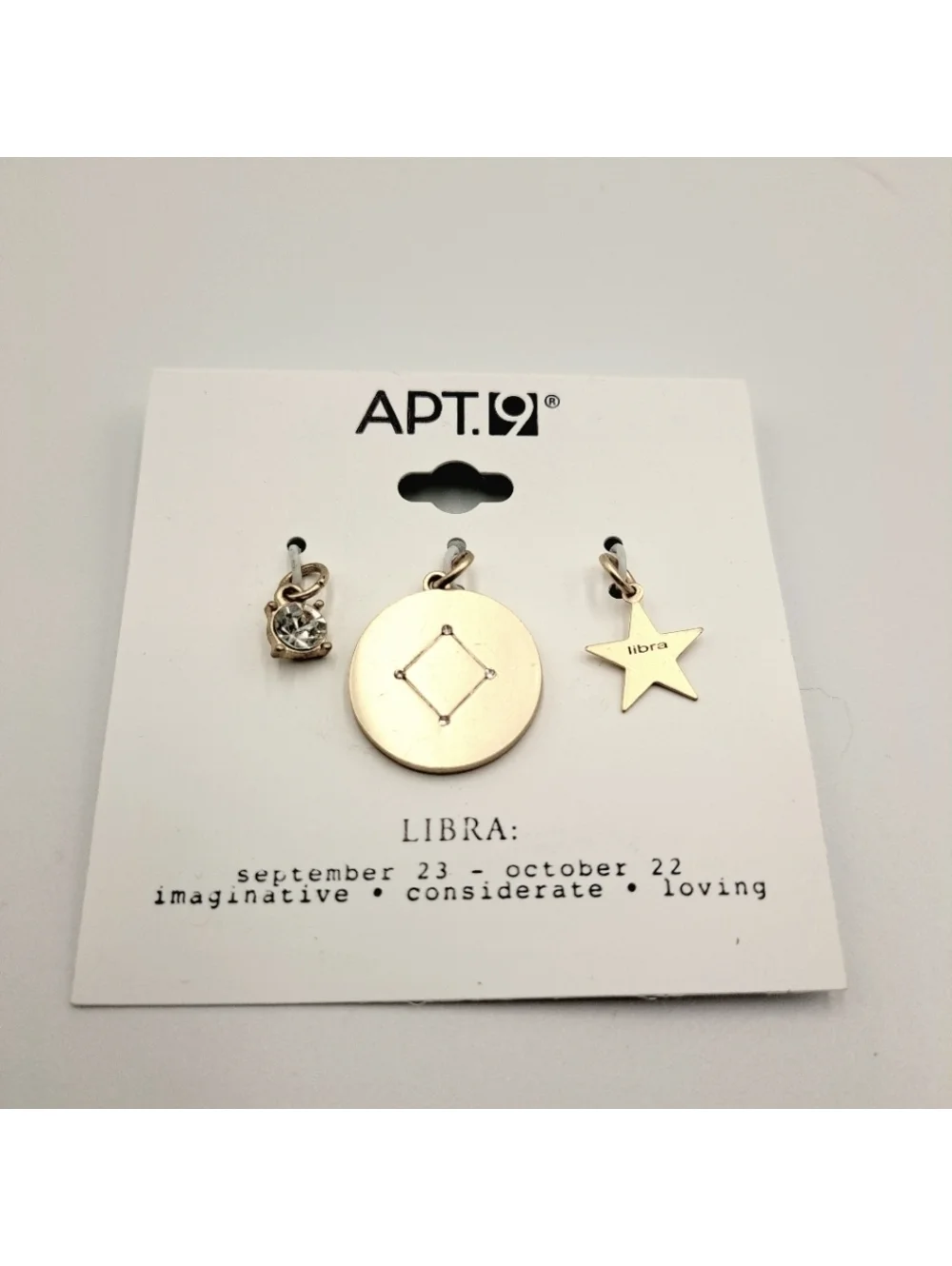 Libra Zodiac Pendant Charm Set